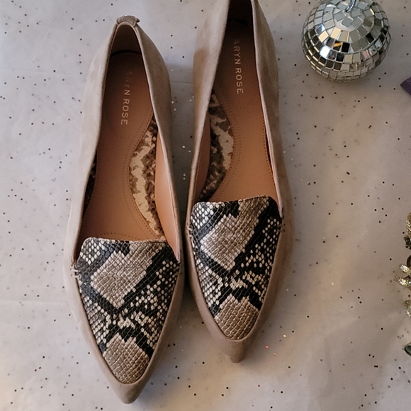 Taryn Rose Tan Suede Weatherproof Flats - Picture 4 of 14